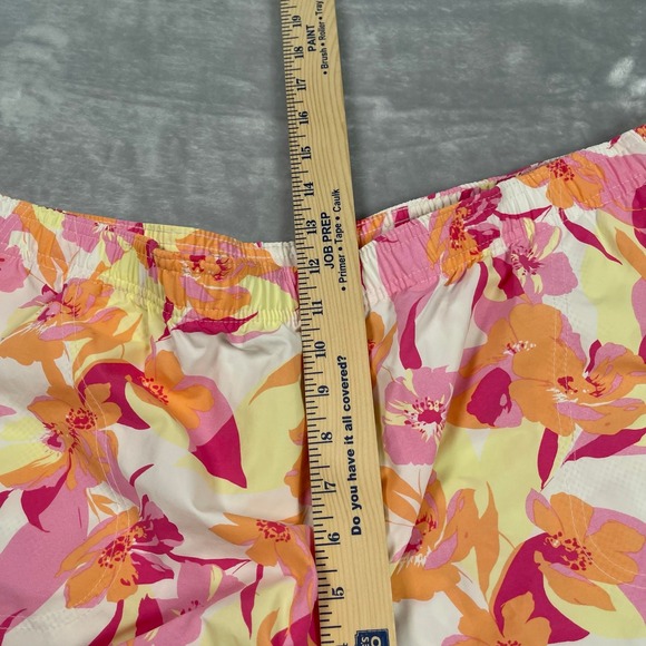 Columbia Shorts Womens XXL 5L Pink Peach Floral UPF Omni Shade Sandy River II - Picture 8 of 14